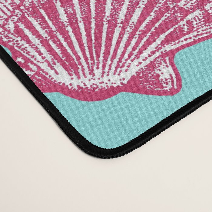 Seashell Pattern - Pink and mint Desk Mat Gallery Image 4
