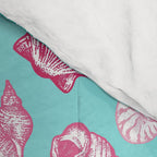 Seashell Pattern - Pink and mint Comforter Gallery Image 4
