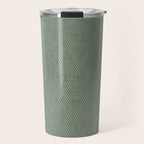 boho triangle stripes - sage Travel Mug Gallery Image 1