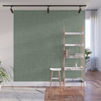 boho triangle stripes - sage Wall Mural Gallery Image 1