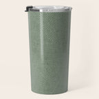 boho triangle stripes - sage Travel Mug Gallery Image 3