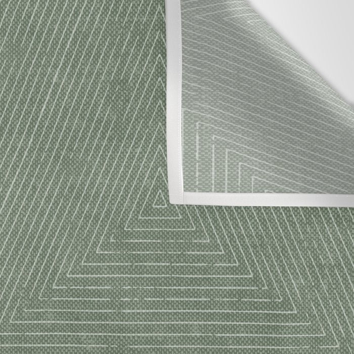 boho triangle stripes - sage Wall Tapestry Gallery Image 3