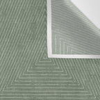 boho triangle stripes - sage Wall Tapestry Gallery Image 3