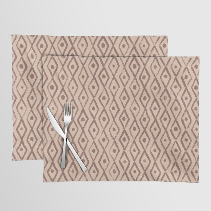 Simple Hand Drawn Pattern #7 Placemat Gallery Image 1