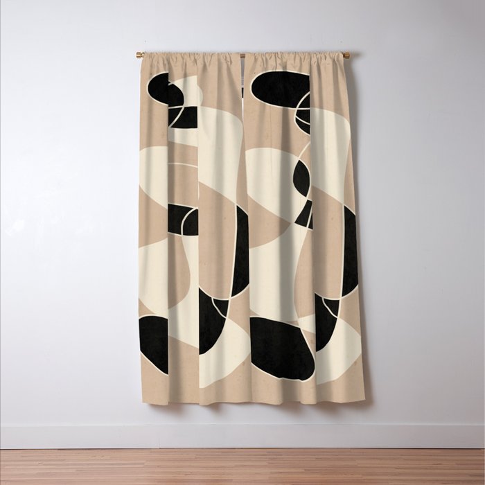 Modern Abstract Minimal Art 23 Window Curtain Gallery Image 3