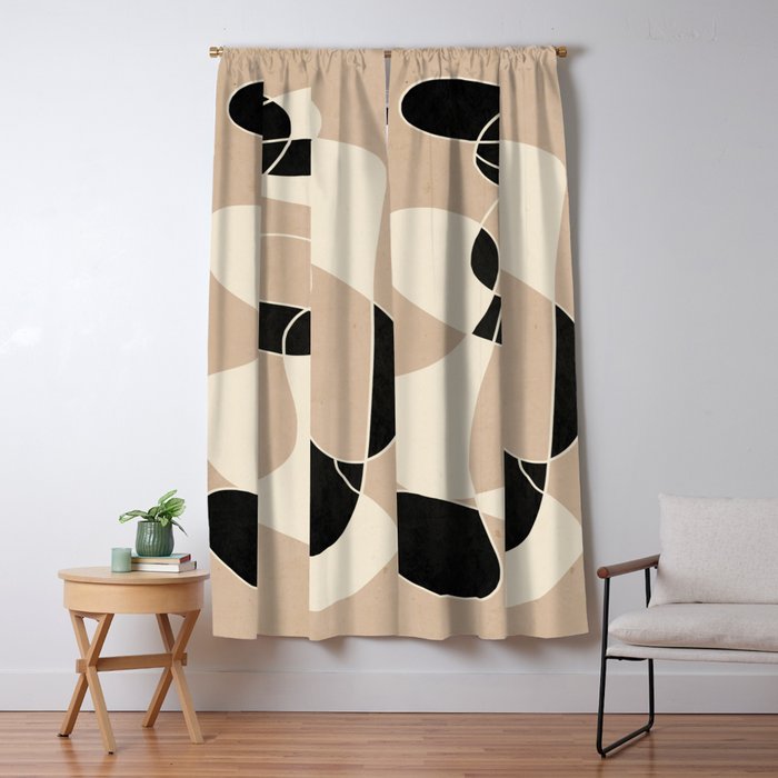 Modern Abstract Minimal Art 23 Window Curtain Gallery Image 5