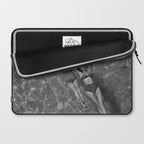 Vintage 1948 women swimming fashion photoshoot fun in the summertime black and white photographic art print Laptop Sleeve Gallery Image 2