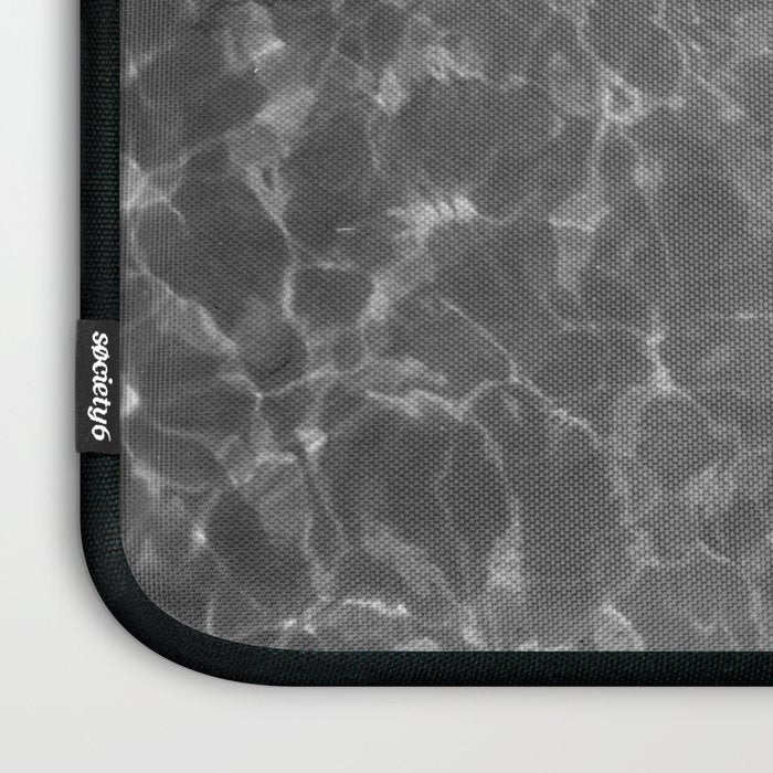 Vintage 1948 women swimming fashion photoshoot fun in the summertime black and white photographic art print Laptop Sleeve Gallery Image 3
