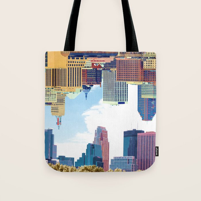 Twin Cities Minneapolis and Saint Paul Tote Bag Gallery Image 1