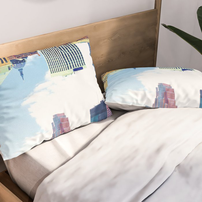 Twin Cities Minneapolis and Saint Paul Pillow Sham Gallery Image 2