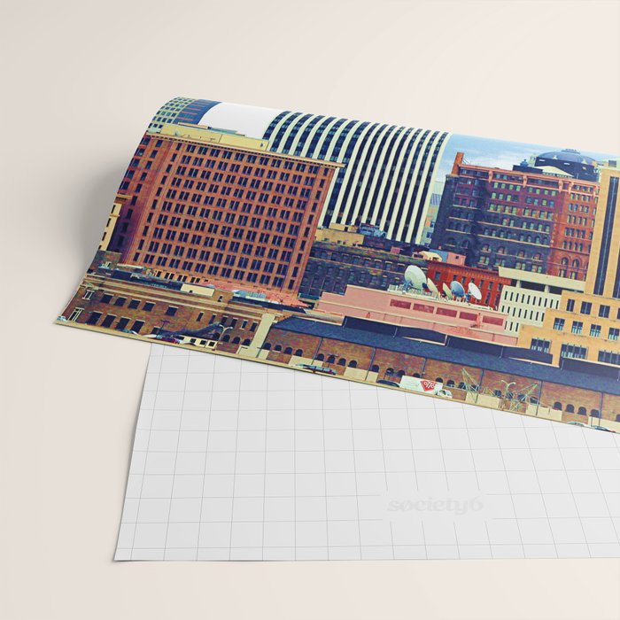 Twin Cities Minneapolis and Saint Paul Wrapping Paper Gallery Image 2