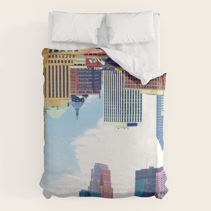Twin Cities Minneapolis and Saint Paul Duvet Cover Gallery Image 6