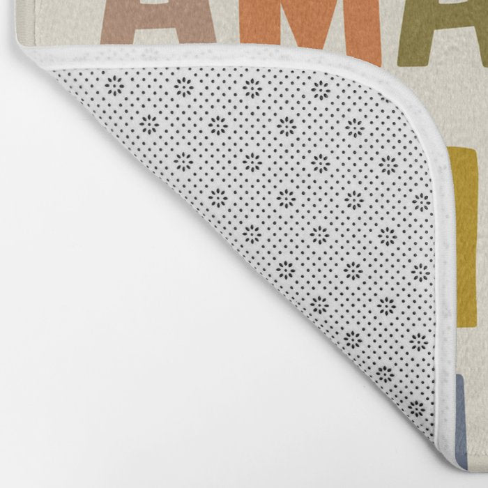 You Are Amazing Own That Shit Quote Bath Mat Gallery Image 2
