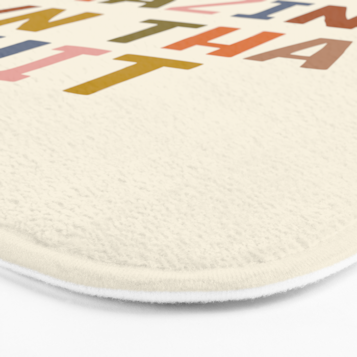 You Are Amazing Own That Shit Quote Bath Mat Gallery Image 3