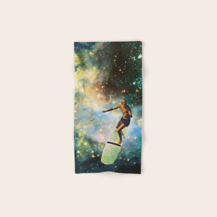 Cosmic Surfer Bath Towel Gallery Image 1