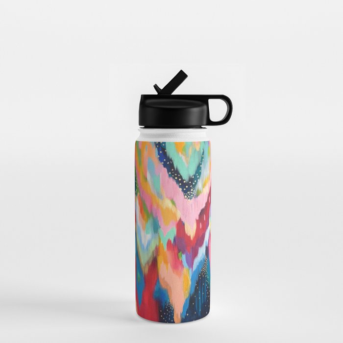 EttaVee Brushstroke no. 136 Water Bottle Gallery Image 1