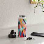 EttaVee Brushstroke no. 136 Water Bottle Gallery Image 4