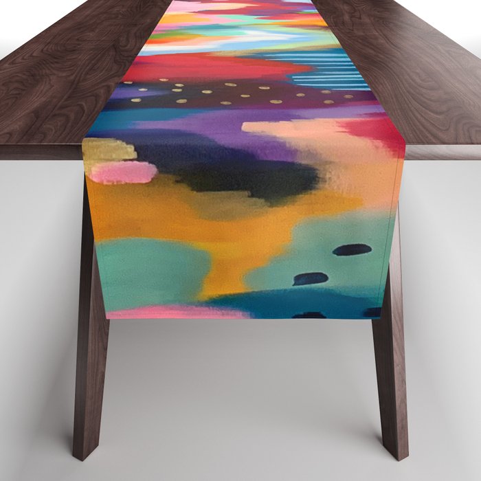 EttaVee Brushstroke no. 136 Table Runner Gallery Image 1