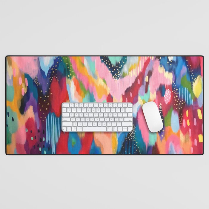 EttaVee Brushstroke no. 136 Desk Mat Gallery Image 1