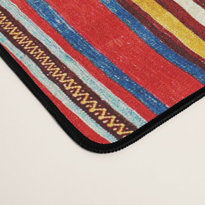 Qashqaâi Antique Fars Southwest Persian Striped Kilim Print Desk Mat Gallery Image 4