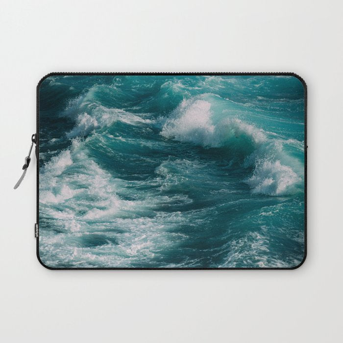 Ocean Waves Laptop Sleeve Gallery Image 1