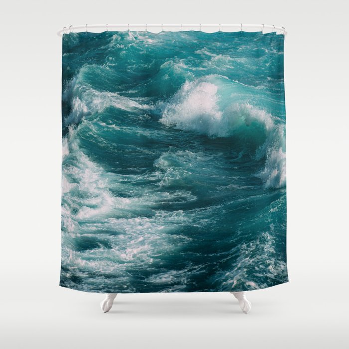 Ocean Waves Shower Curtain Gallery Image 1