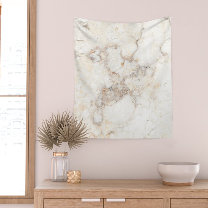 Marble Natural Stone Grey Veining Quartz Wall Tapestry Gallery Image 2
