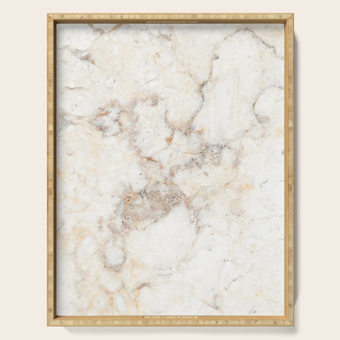 Marble Natural Stone Grey Veining Quartz Serving Tray Gallery Image 1