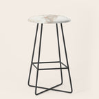 Marble Natural Stone Grey Veining Quartz Stool Gallery Image 1