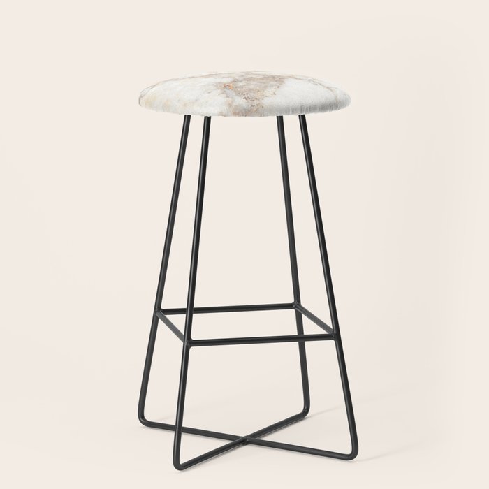Marble Natural Stone Grey Veining Quartz Stool Gallery Image 1