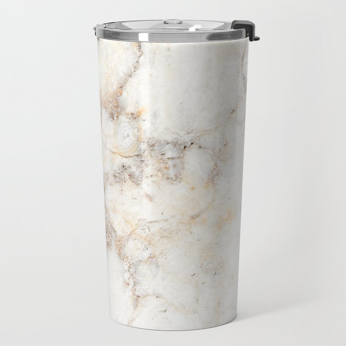 Marble Natural Stone Grey Veining Quartz Travel Mug Gallery Image 2