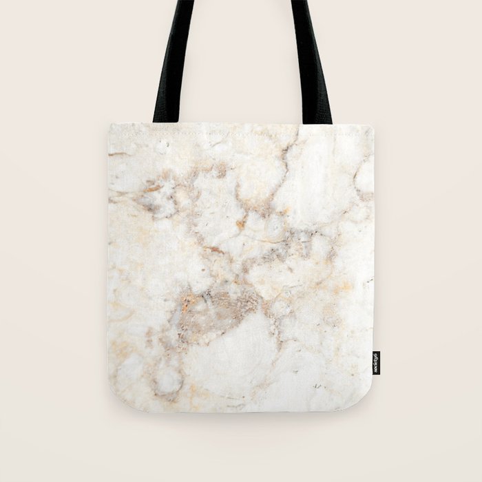 Marble Natural Stone Grey Veining Quartz Tote Bag Gallery Image 1