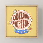 OUTLOOK HOPEFUL (IN YELLOW) Mini Art Print Gallery Image 1