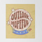 OUTLOOK HOPEFUL (IN YELLOW) Throw Blanket Gallery Image 2