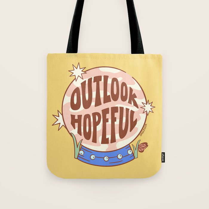 OUTLOOK HOPEFUL (IN YELLOW) Tote Bag Gallery Image 1