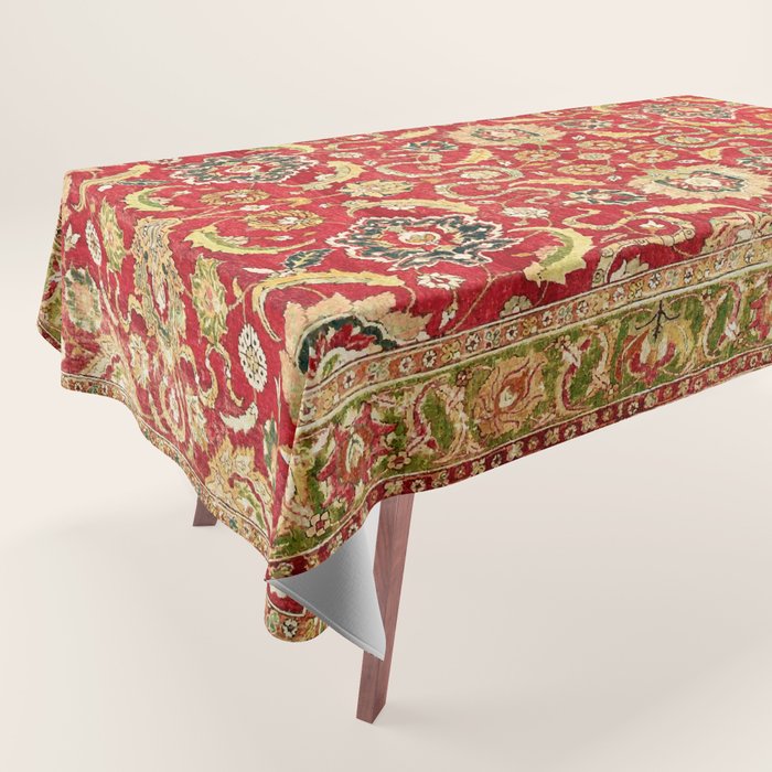 Isphahan Antique Central Persian Rug Print Tablecloth Gallery Image 1