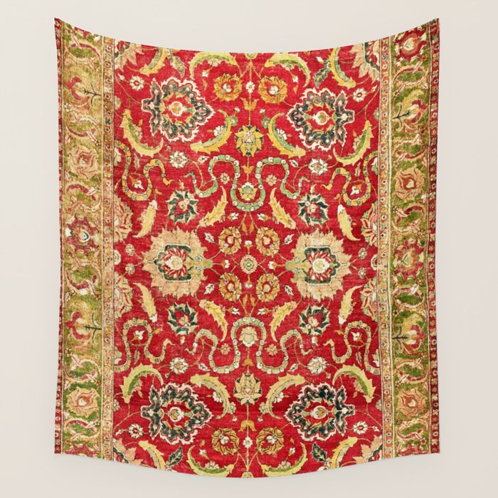 Isphahan Antique Central Persian Rug Print Wall Tapestry Gallery Image 4