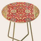 Isphahan Antique Central Persian Rug Print Side Table Gallery Image 2