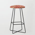 Isphahan Antique Central Persian Rug Print Stool Gallery Image 1