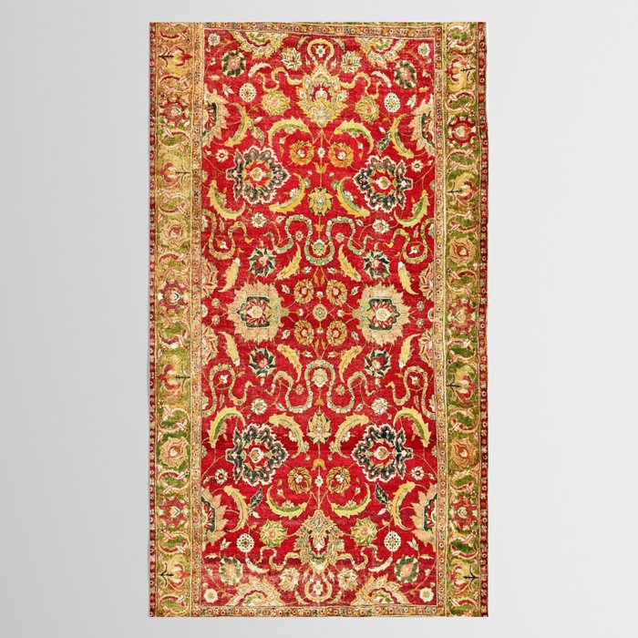 Isphahan Antique Central Persian Rug Print Tablecloth Gallery Image 2