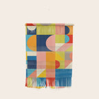 Bold Colorful Geometric Design Bright Vibrant Artwork Wall Hanging Gallery Image 1