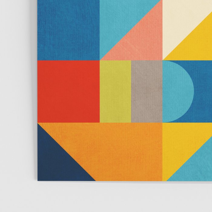 Bold Colorful Geometric Design Bright Vibrant Artwork Poster Gallery Image 3