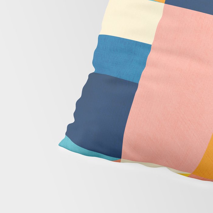 Bold Colorful Geometric Design Bright Vibrant Artwork Pillow Sham Gallery Image 4