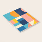 Bold Colorful Geometric Design Bright Vibrant Artwork Notebook Gallery Image 3