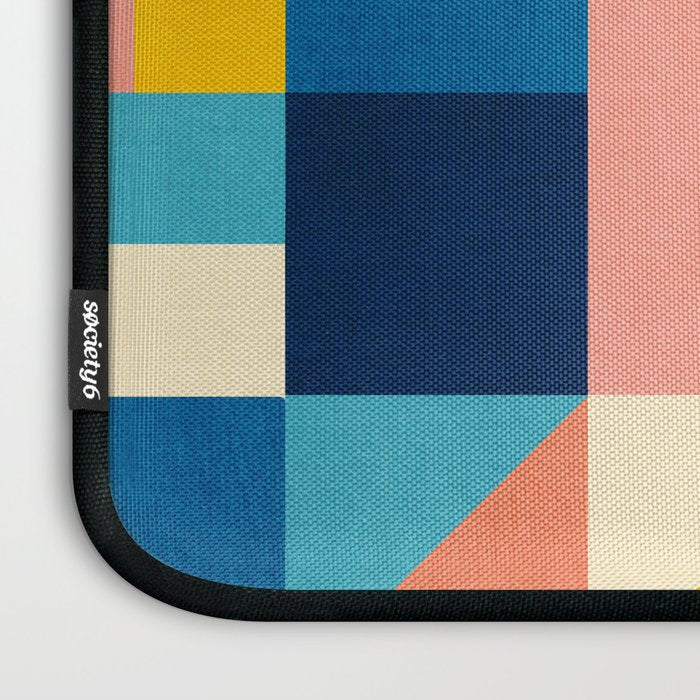 Bold Colorful Geometric Design Bright Vibrant Artwork Laptop Sleeve Gallery Image 3