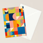 Bold Colorful Geometric Design Bright Vibrant Artwork Stationery Card Gallery Image 2