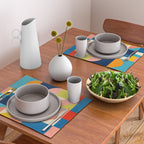 Bold Colorful Geometric Design Bright Vibrant Artwork Placemat Gallery Image 2