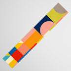 Bold Colorful Geometric Design Bright Vibrant Artwork Table Runner Gallery Image 3