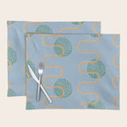 Abstract Fields in Blue-Grey & Green Placemat Gallery Image 1