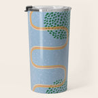 Abstract Fields in Blue-Grey & Green Travel Mug Gallery Image 3